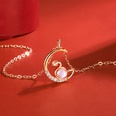 Korean version of hibiscus stone zodiac pendant diamond necklace pendant fashion accessoriespicture27
